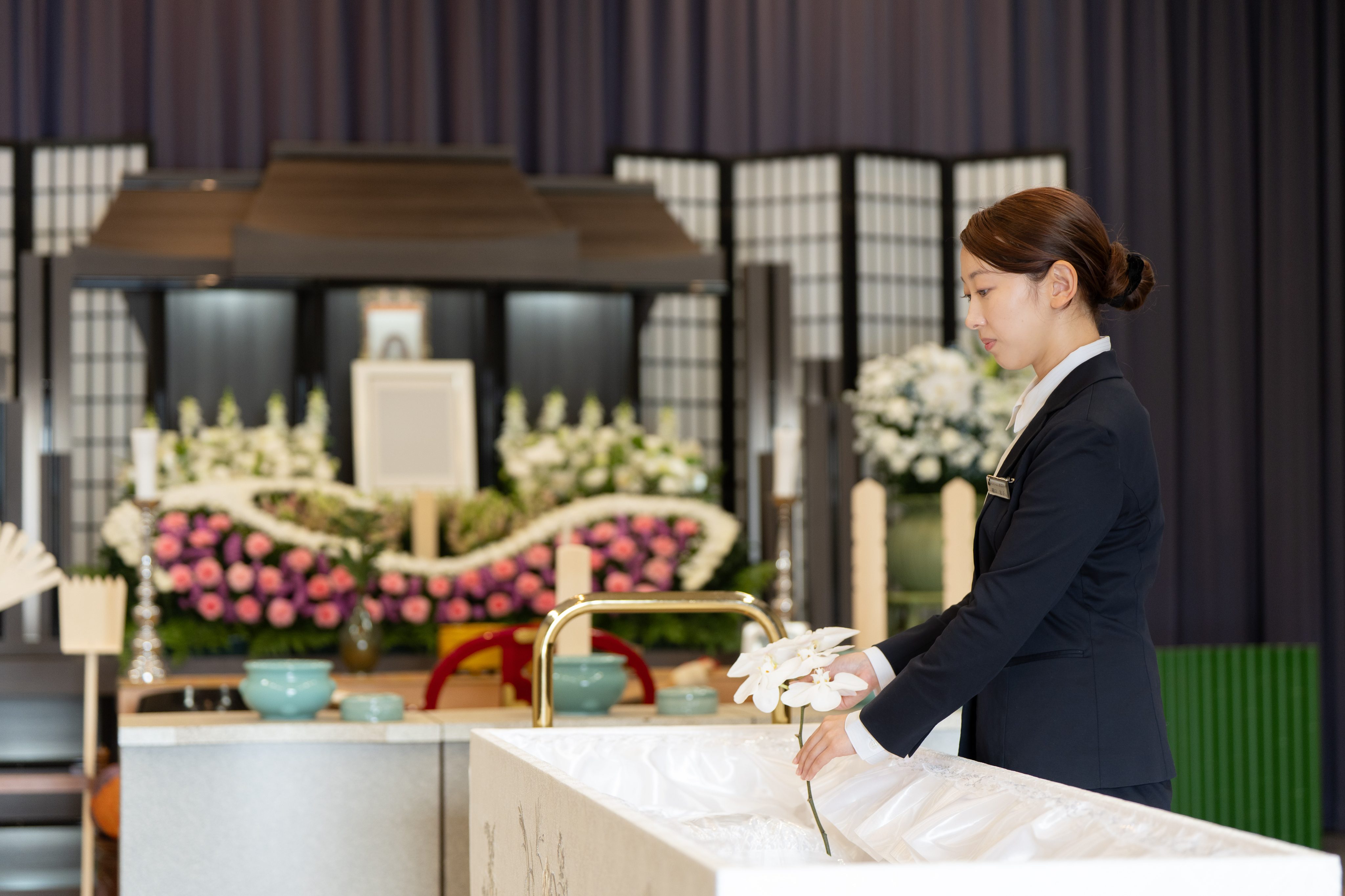 故人様に心を込めて向き合うスタッフ